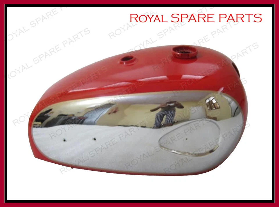 BSA A7 A10 Super Cohete Rojo Pintado Cromada Gas Combustible Gasolina Tanque - Imagen 1 de 1