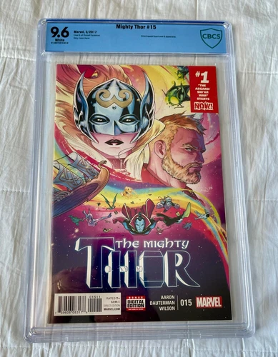 Mighty Thor #15 (2017), CBCS 9.6, not CGC - Start of the Asgard/Shi'ar War