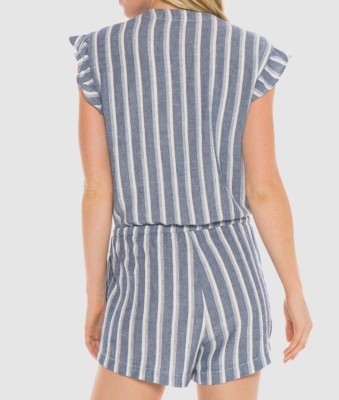 【タグ付き】Two-Tone Ribbon Romper Details Two Tone Ribbed Knit Romper – EDGE