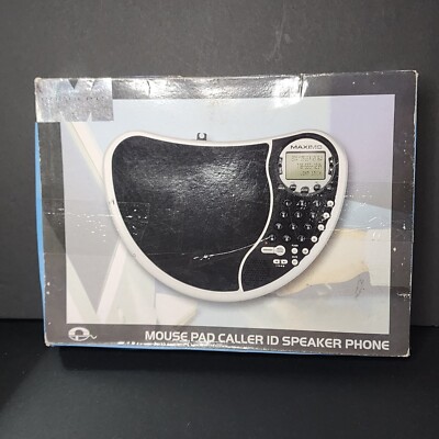 Maximo Mouse Maximo Concepts Mouse Pad Caller ID Speaker Phone MAX64721 Black Silver ...
