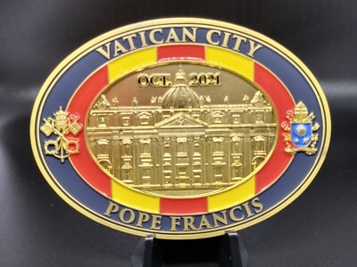  President Joe Biden Oct 2021 visited VATICAN CITY POPE FRANCIS  Coin- Limited