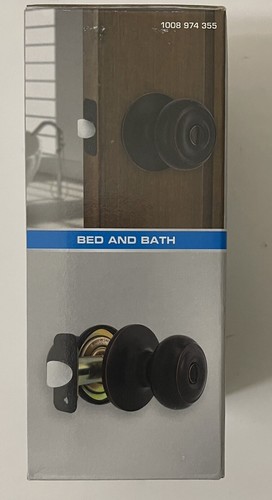 Defiant Hartford Bed and Bath Door Knob Aged Bronze Finish 1008974355 - Picture 4 of 5