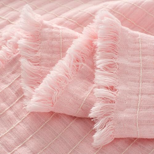 Muslin Throw Blanket for Bed 100% Cotton Gauze Fall Blankets Lightweight Soft... - Picture 2 of 9
