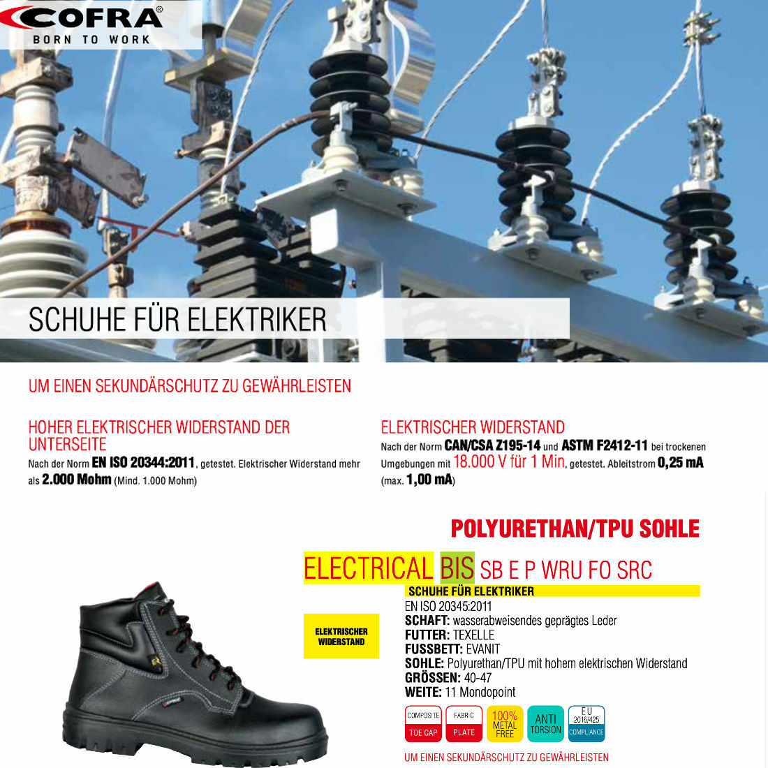 Sicherheitshalbschuh SB Electric P E FO WRU Online Kaufen
