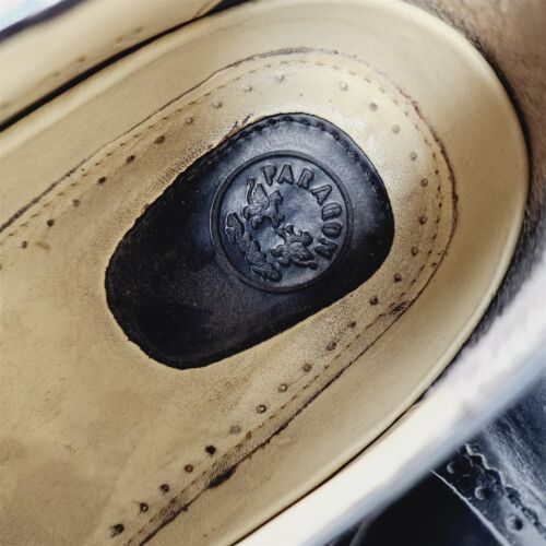Vintage Paragon schwarze elegante Oxford-Schuhe aus Leder mit Kappe Größe 11 B - Bild 9 von 10