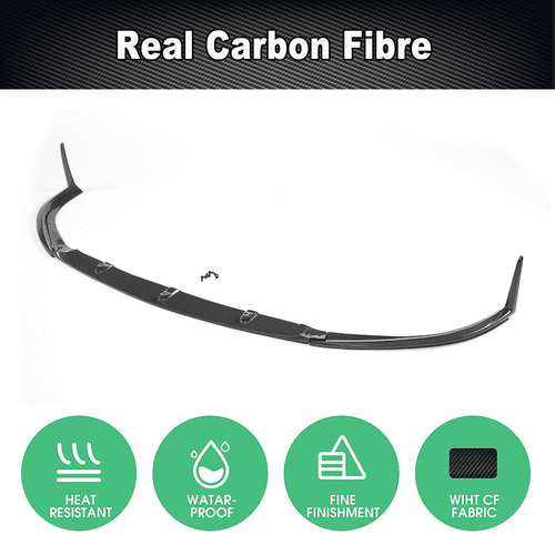 Carbon Frontspoiler Splitter Lippe Spoiler Passt für Mercedes A205 C205 C63 AMG - Picture 5 of 11
