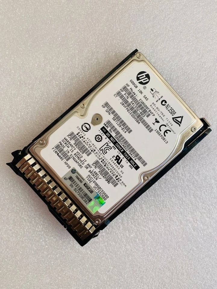 HP EG0600FBVFP 641552-003 653957-001 600GB 10K 2.5" SFF SAS HARD DRIVE Gen9 G8 9 - Image 3 of 4