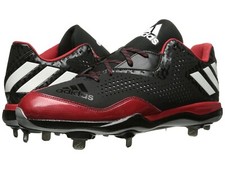 Adidas Power Alley 4 Men's Metal Baseball Cleats SPG 753001 Black Red Size 16