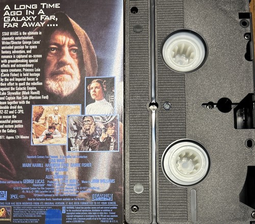 Star Wars A New Hope VHS Film Vintage 1996 Klassiker George Lucas Mark Hamill - Bild 4 von 5