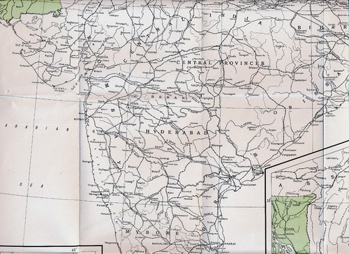 IN PK India Pakistan 1949 orig. Karte Burma Ceylon Bengal Dhaka Delhi Karachi - Picture 3 of 5