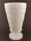 Hazel Atlas 6 Inch Milk Glass Pedestal Vase 1950s Vintage