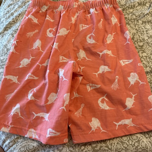 Salt Life Boys YMD Trunks Swim Board Shorts Orange Fish NWOT - Picture 5 of 5