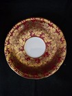 Aynsley Deep Red  Burgundy Corset Tea Cup & Saucer Gold CHINTZ made in England — photo 2