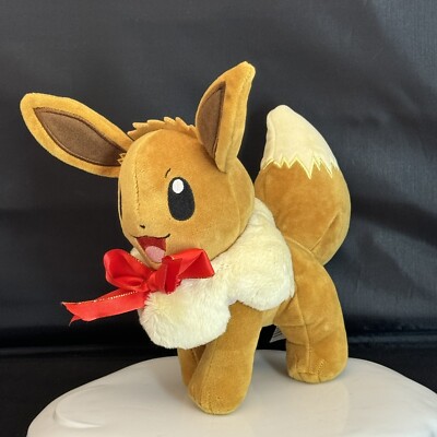 Nintendo POKEMON EEVEE Smiling 9  Plush Stuffed Animal Wicked Toys Brown 2022