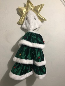 dog christmas tree outfit