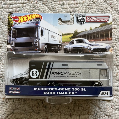 ミニカー Hot Wheels Mercedes-Benz300SLEuro Hauler Hot Wheels Team Transport Mercedes-Benz 300SL Euro Hauler