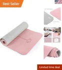 Lightweight 1/4" Yoga Mat - Non-Toxic, Portable, Ideal for Barefoot Exercise