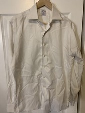 Brooks Brothers Regent 1818 Dress Shirt Mens 15 1/2 4/5 White Long Sleeve N Iron