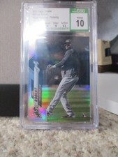 Luis Robert 2020 Topps Chrome Image Variation Refractor Throwing CSG 10 Pristine