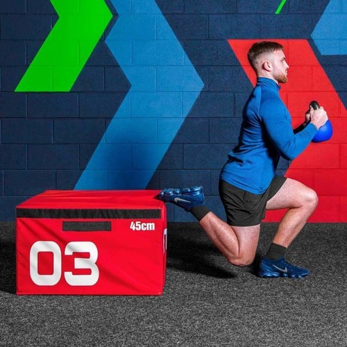 Plyometric Jumping Boxes Set Soft Foam Stackable Exercise Fitness Gym Plyo Boxes - Picture 4 of 32
