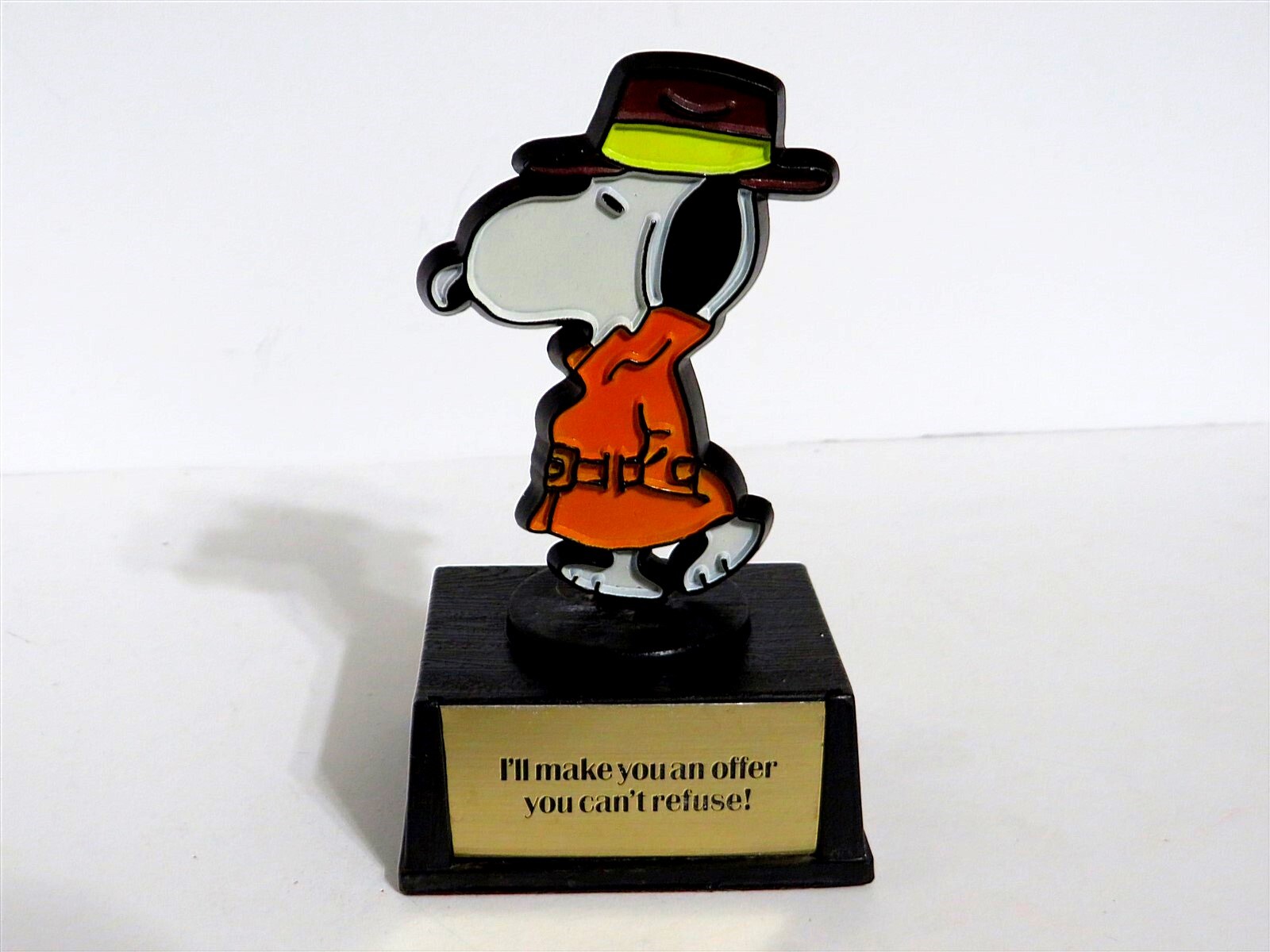 Vintage 1972 Snoopy Peanuts Charlie Brown Aviva Trophy Gram Figurine