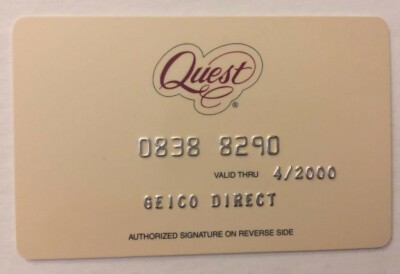 C23 Vintage Geico Direct Quest Auto Membership Card