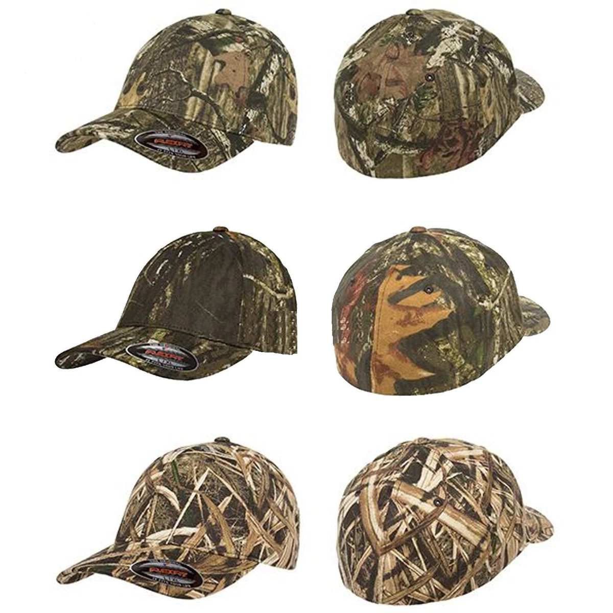 FLEXFIT Mossy Oak Infinity Camo Hats NEW Fitted Camouflage Cap S/M L/XL 2XL  6999