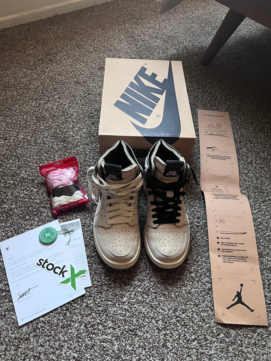 スニーカー NIKE Air Jordan 1 High Zoom CMFT Summit White Black WMNS Nike Jordan 1 high zoom air cmft summit white black women
