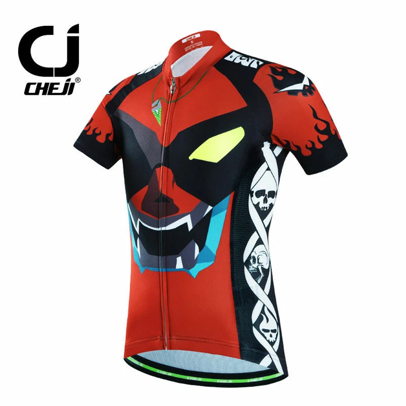 Conjunto acolchoado de jersey e shorts de ciclismo infantil CHEJI iEyes meninas meninos - Imagem 3 de 4