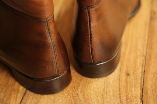 George Cleverley Tan Brown Leather Derby Boots Men's UK 10.5 E US 11.5 EU 44.5 - Picture 9 of 12