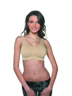 Bravo The Ultimate Comfort Bra Sizes 8 - 30 with removeable pads Nude Only