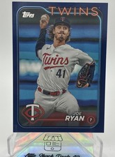 2024 Topps Series 1 Royal Blue #175 Joe Ryan Minnesota Twins SP Retail A2