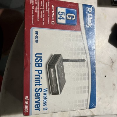 D-Link DP-G310 Wireless Print Server AirPlus G USB 54Mbps 802.11g Factory Sealed