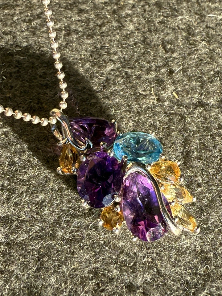 Lote de joyas de marca de fabricante de cadena de plata 925 collar colgante de plata esterlina vintage Foto 2 de 4