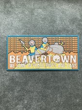 Beavertown Alien Graphic Logo Rubber Beer Bar Mat 20” x 9.5” Inches