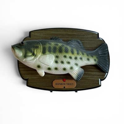 Big Mouth Billy Rainbow Trout Singing Talking Fish 1999 Tested Working Weird Art