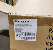 50 Pack 4ft Gray Black Box Slim-Net Cat 6A Patch Cable 28AWG UTP Snagless
