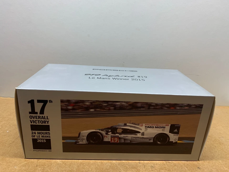SPARK PORSCHE 919 HYBRID LE MANS WINNER 2015 EN BOITE 1/18 D10 TO - Photo 2/4