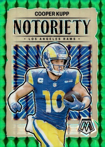 Cooper Kupp [Green] #13 2024 Panini Mosaic Notoriety card
