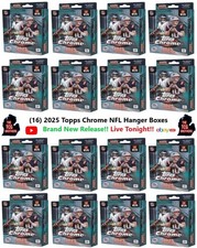 Indianapolis Colts Break 130 2025 TOPPS CHROME FOOTBALL NFL Hanger Box x16