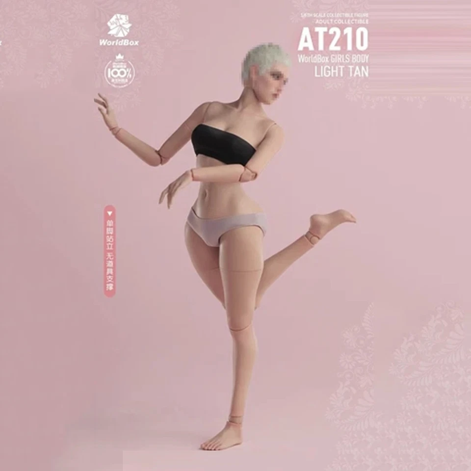 美国 Worldbox AT210 1/6 女性可动人偶身体 Suntan 可移动关节蜜蜂腰围 — 第 3/4 张图片