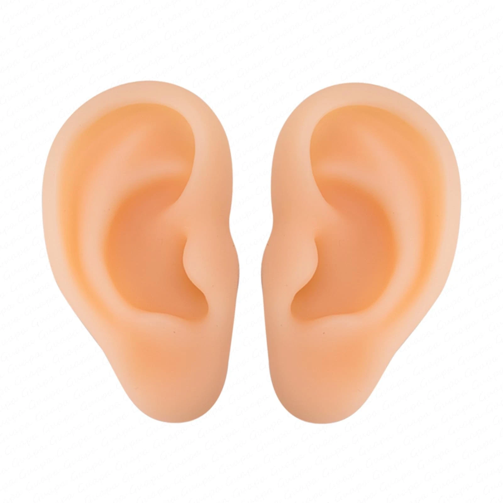 2PCS Realistic Silicone Ear Models – Soft Left & Right Fake Ears for Piercing - product detail image 1