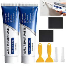 2 Pack Efficient Drywall Repair Kit with Scraper, Quick Drying Wall Repair Paste