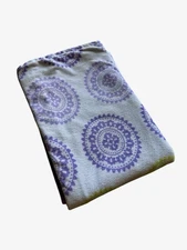 Vintage Circo White Purple Lime Green Circle Mandala Medallion Baby Blanket