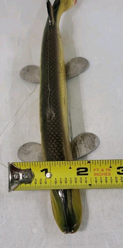 VINTAGE ICE KING FISH DECOY 9 1/2” SPEARING LURE PIKE MUSKY *Read - Picture 13 of 13