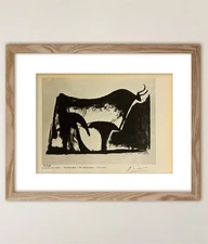 Pablo Picasso, Original Signed Print with COA and $3,500 Appraisal.-*