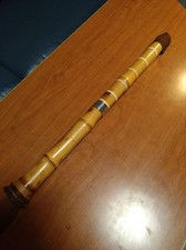 Shakuhachi 1.8 Shaku Bamboo Flute By Tokuyama Ryu 54.5cm 375g Used Condition