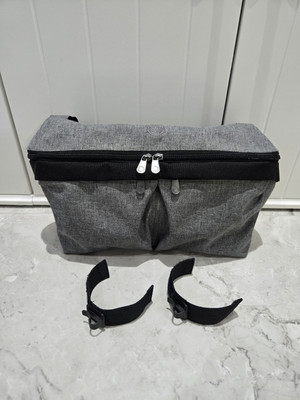 Bugaboo Grey Melange Kinderwagen / Buggy Organizer Tasche mit Befestigungsclips 