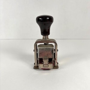 Vintage Roberts Numbering Machine Model 49 Automatic Stamp Brooklyn NY