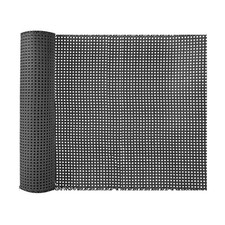 Plastic Black Rattan Webbing Roll, 16 Inch x 9.9 Feet, Handwoven Synthetic Po...